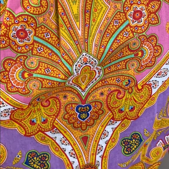 Lauren Ralph Lauren paisley ruffle collard top - Picture 8 of 10